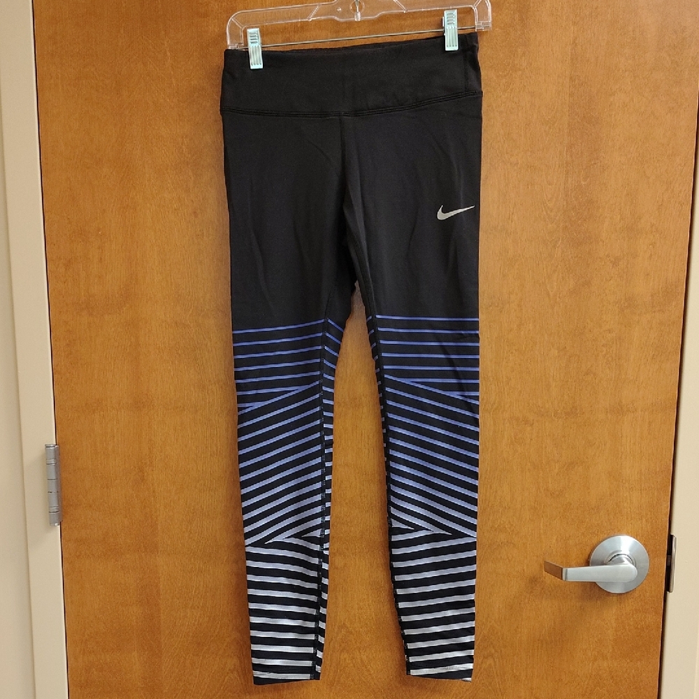 Nike Running Purple and Black Athletic Running Leggings